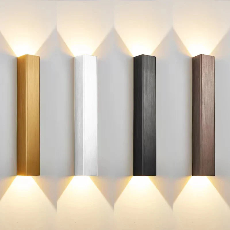 Afralia™ Metal Luxuriou LED Wall Sconce for TV Background, Bedroom, Study - Elegant Lighting Fixture