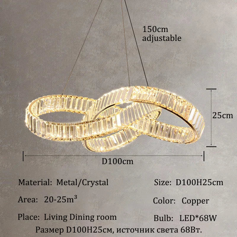 Afralia™ Crystal Chandeliers: Luxury LED Lighting for Living Room, Dining Room, Villa, Hotel
