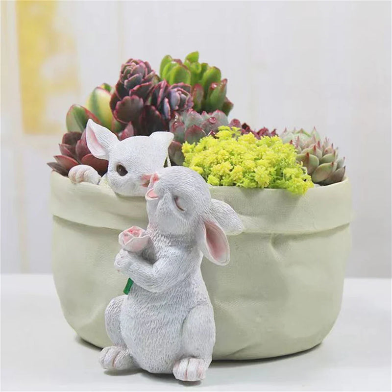 Afralia™ Bunny Succulent Planter Pot for Garden and Patio Decor