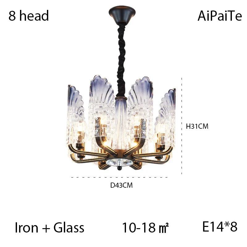 Afralia™ LED Jellyfish Chandelier - Modern Iron Lustre Lighting for Home Decor