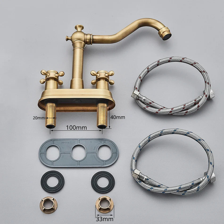 Afralia™ Black Brass Waterfall Basin Faucet - Single Handle Vanity Tap