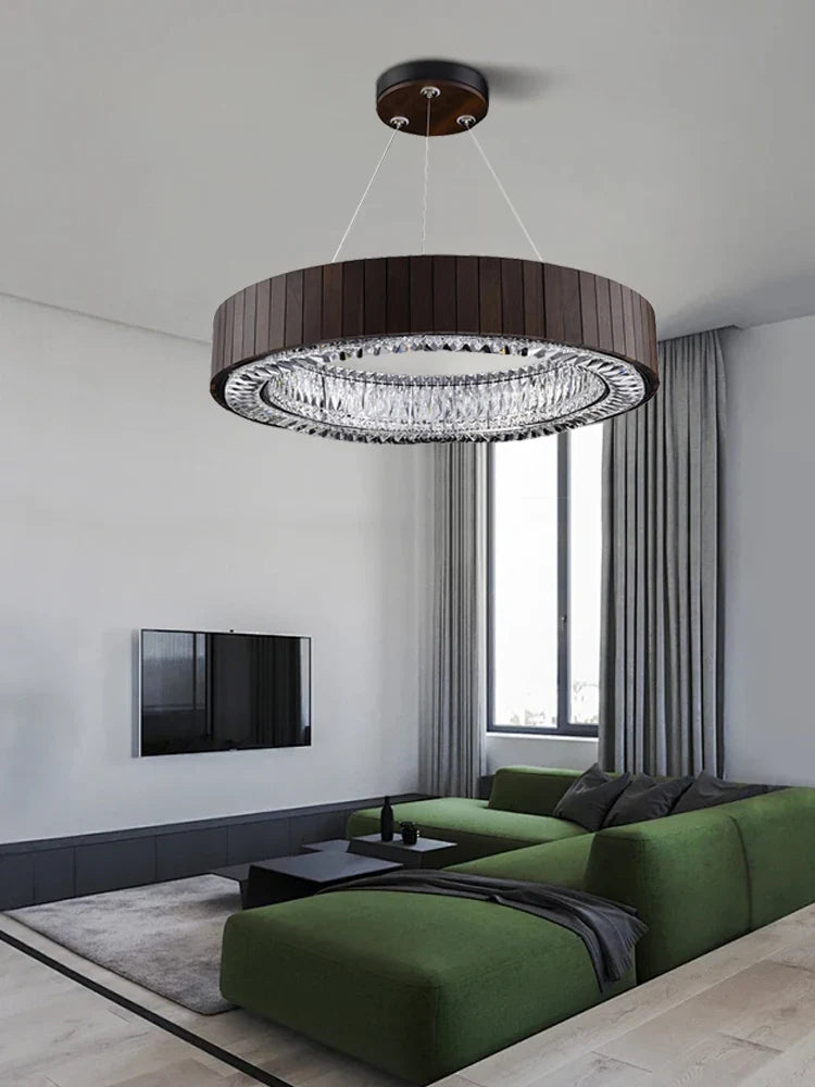 Afralia™ Gray Glass Large Ceiling Pendant Light for Vintage High-ceiling Stairwell Lobby