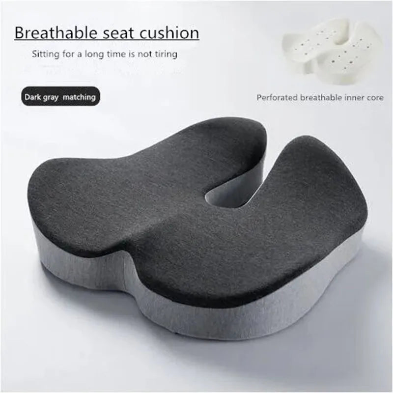 Afralia™ Rebound Memory Foam Orthopedic Office Chair Cushion for Women with Beautiful Buttocks Support