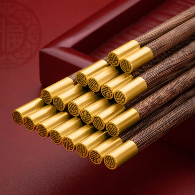 Afralia™ Chicken-wing Wood Chopsticks Set • High Grade Reusable Tableware