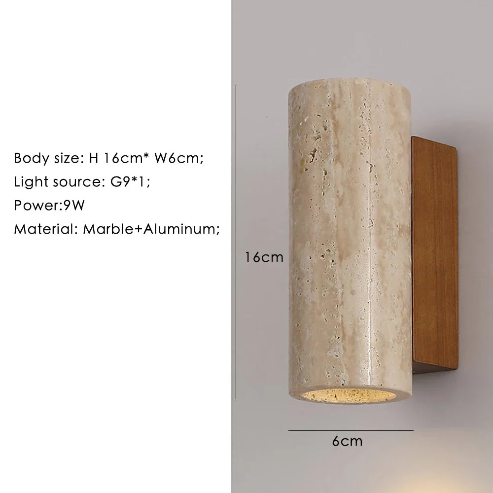 Afralia™ Marble Wall Lamp: Nordic Modern LED Sconce for Bedroom, Living Room, and Corridor