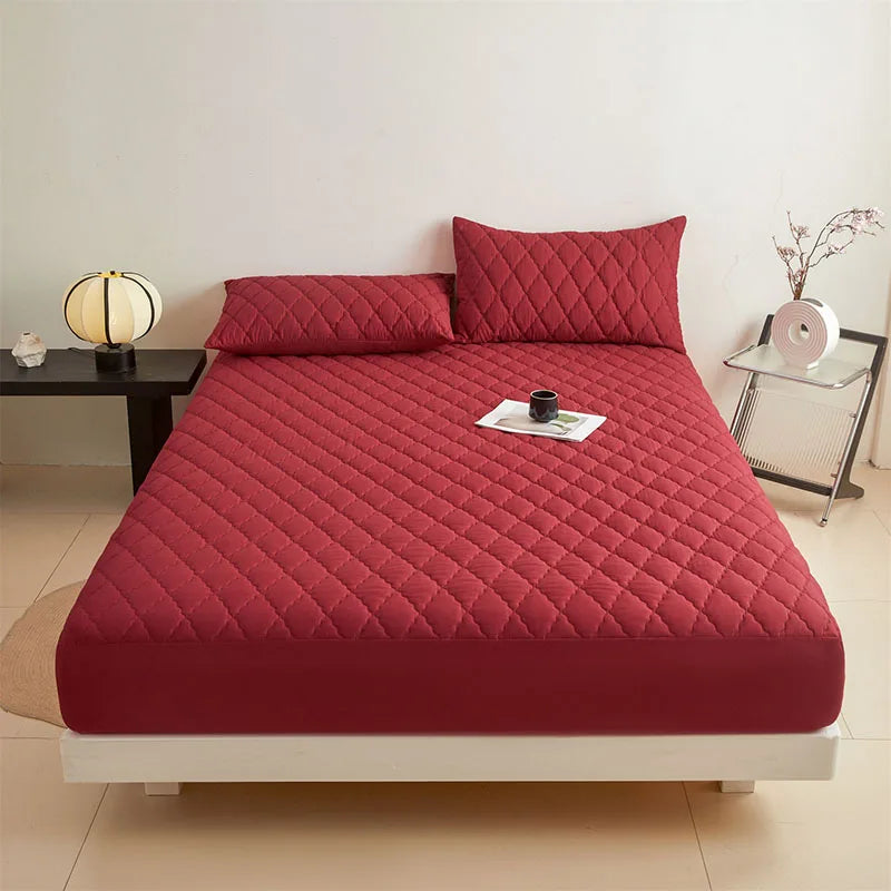 Afralia™ Waterproof Quilted Mattress Cover with Elastic Band