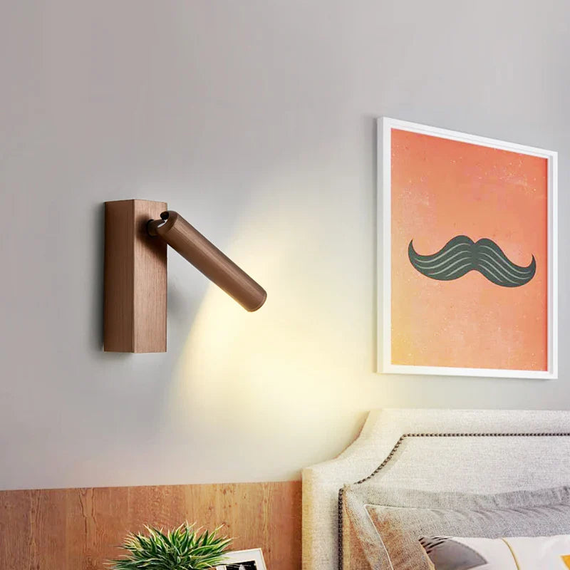 Afralia™ Rotatable LED Wall Sconce Lamp for Bedroom Reading Light