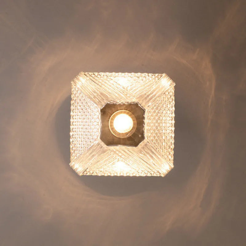 Afralia™ Diamond Glass Pendant Lamp for Modern Living Room Decor