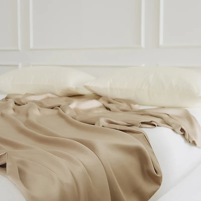 Afralia™ Silky Eucalyptus Fiber Duvet Cover - Solid Color, Soft Skin-Friendly Fabric