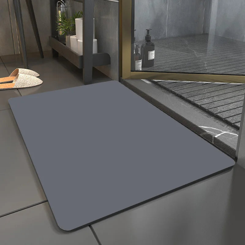 Afralia™ Solid Diatom Ooze Bath Mat: Anti-Slip, Super Absorbent, Durable, Quick-Drying