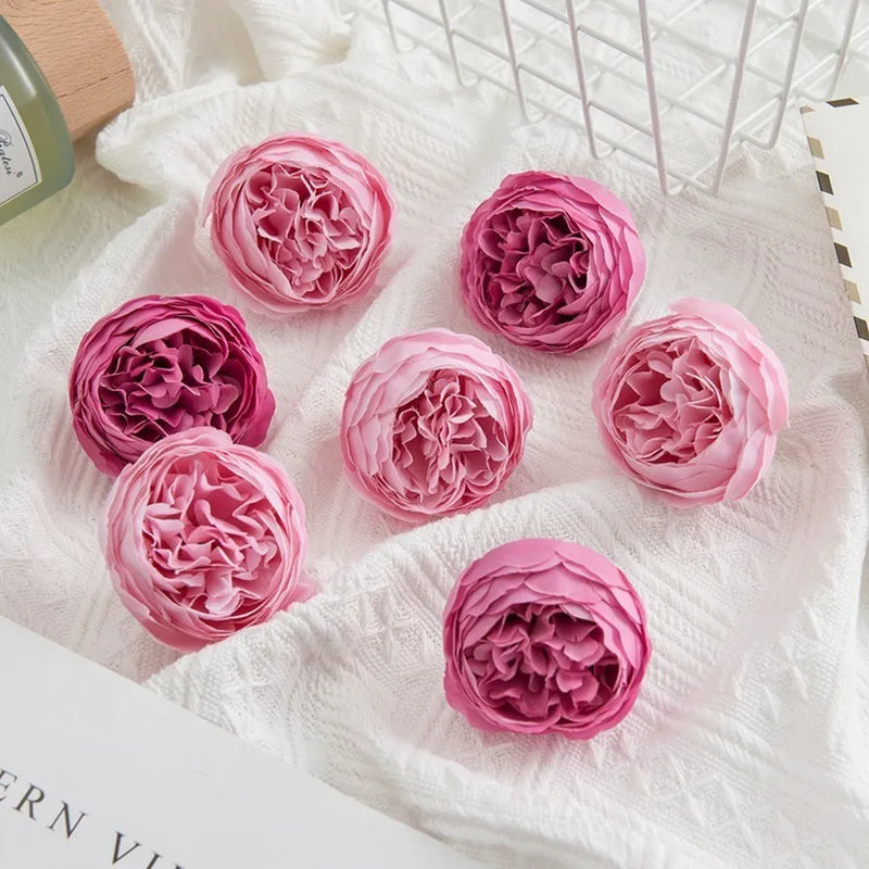 Afralia™ Silk Peony Roses: Multicolor Fake Flowers for Home Wedding DIY Decor & Crafts