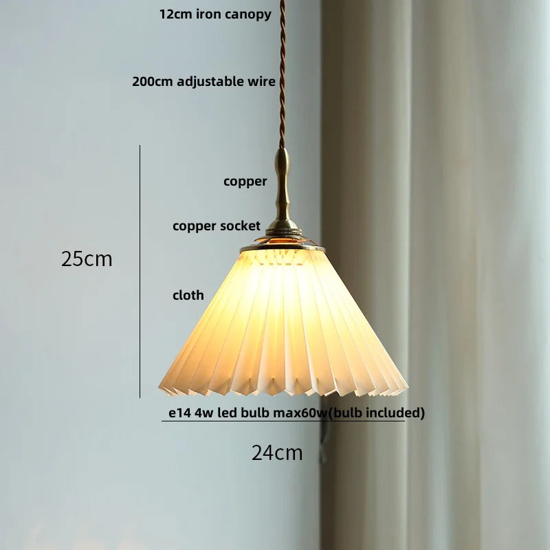 Afralia™ Copper LED Pendant Lamp, Adjustable Wire, Modern Nordic Design