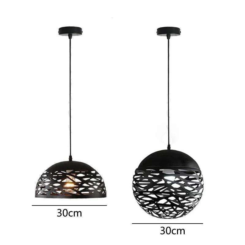 Afralia™ Modern LED Metal Pendant Light for Dining Living Room Bedroom Shop Bar