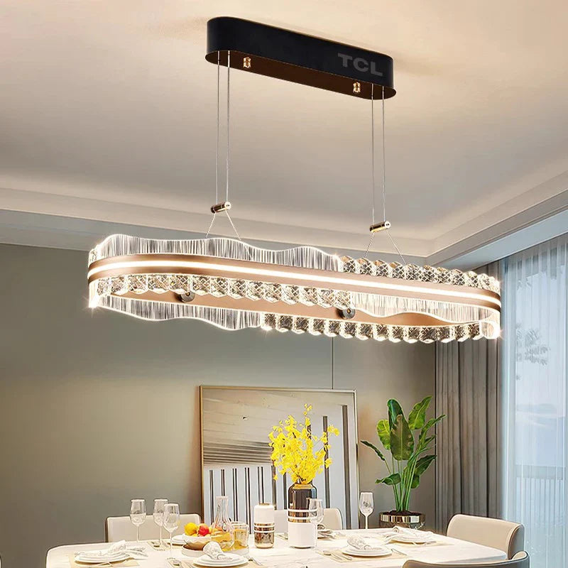 Afralia™ Modern LED Pendant Light Chandeliers for Living Room and Dining Room