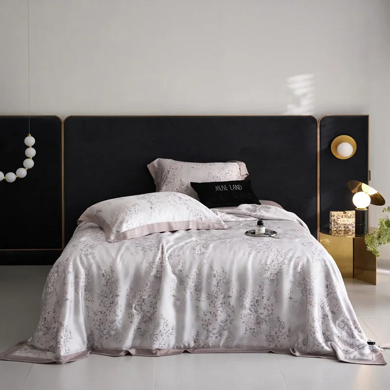 Afralia™ Floral Print Summer Quilt Bedding Set with Sheet & Pillowcases