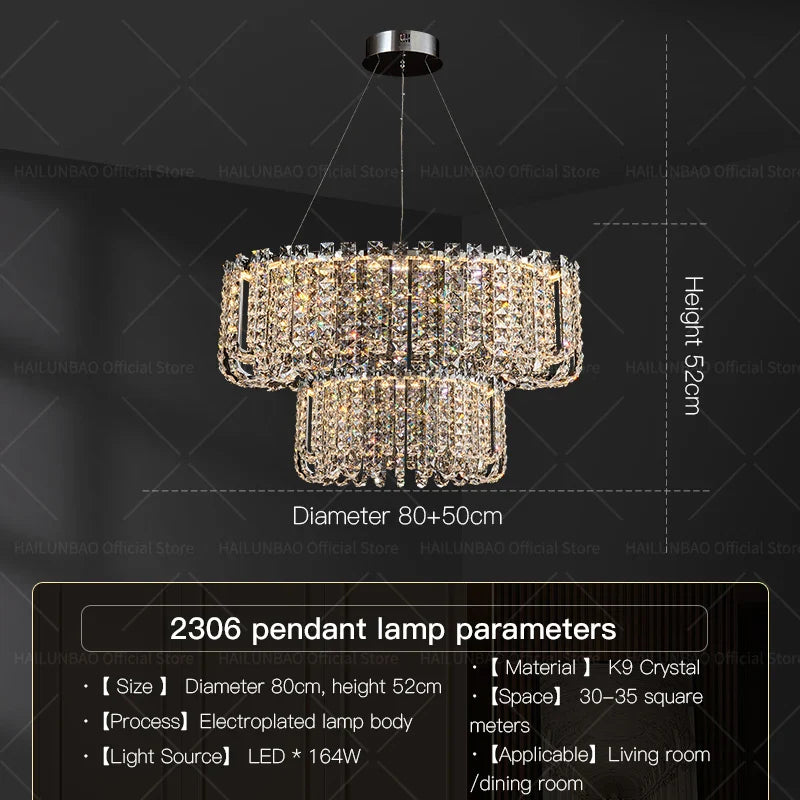 Afralia™ Crystal Chandelier for Elegant European Living Spaces