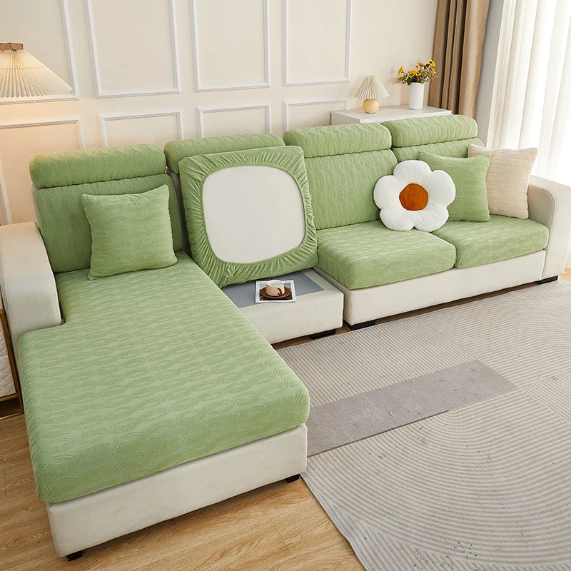 Afralia™ Jacquard Sofa Seat Cover Furniture Protector Stretch Washable Slipcovers