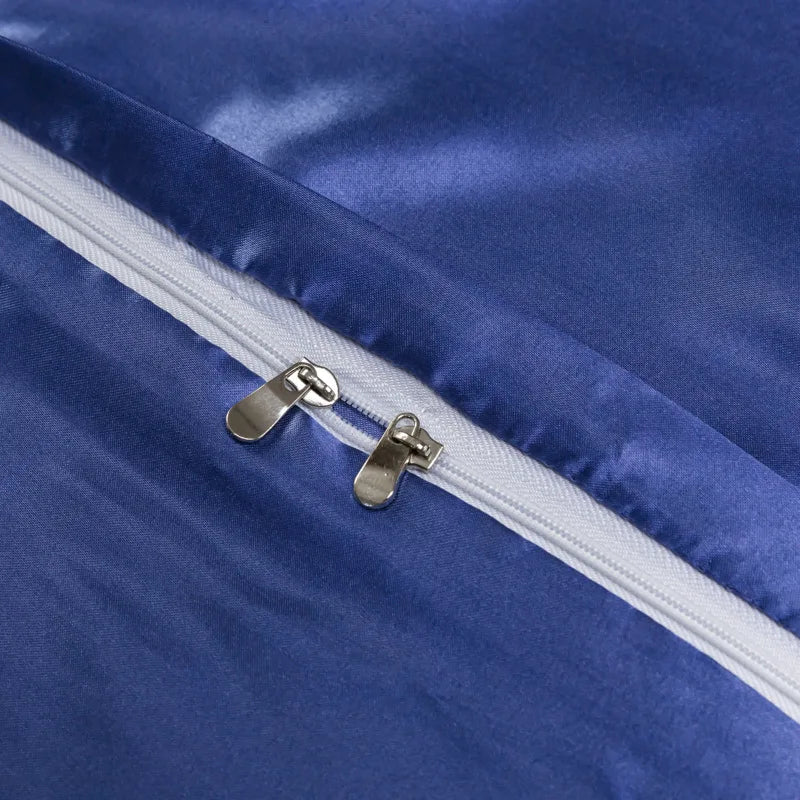 Afralia™ Ice Rayon Duvet Cover and Pillowcase Set: Smooth Comfort in Single & Double Sizes