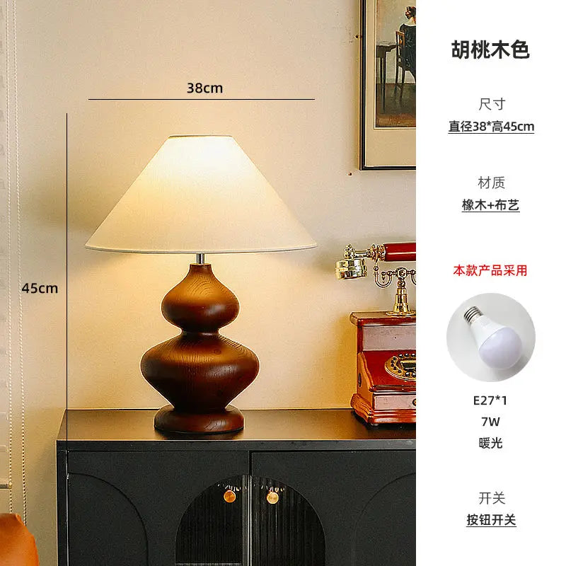 French Retro Medieval Bedside Table Lamp by Afralia™ – Creative Wabi-Sabi Zen Décor