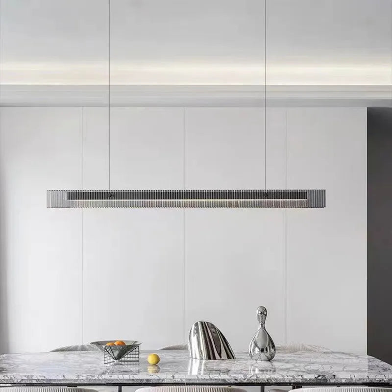 Afralia™ Minimalist LED Chandelier: Dimmable Pendant Lighting for Dining Table