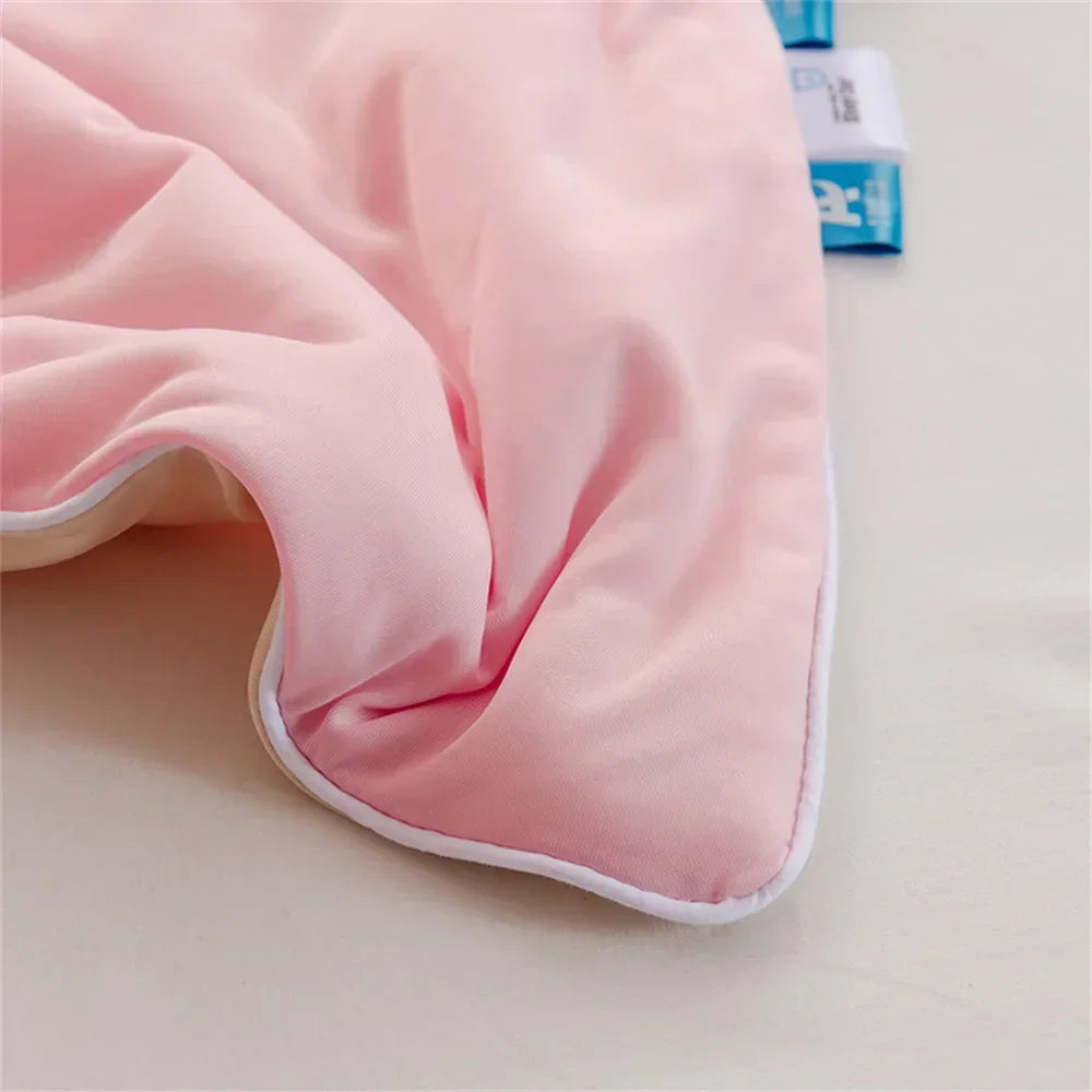 Afralia™ Lightweight Cool Quilt Summer Throws in Solid Colors Twin Queen Size