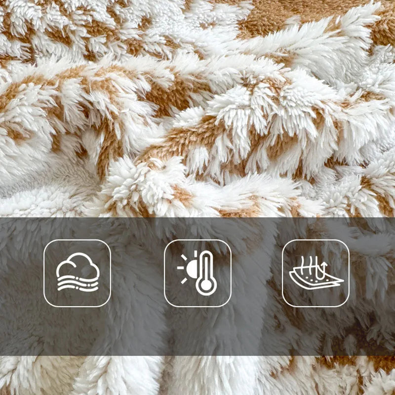 Afralia™ Cationic Jacquard Blanket | Lightweight Spring/Autumn Sofa Cover | Comfortable Home Decor