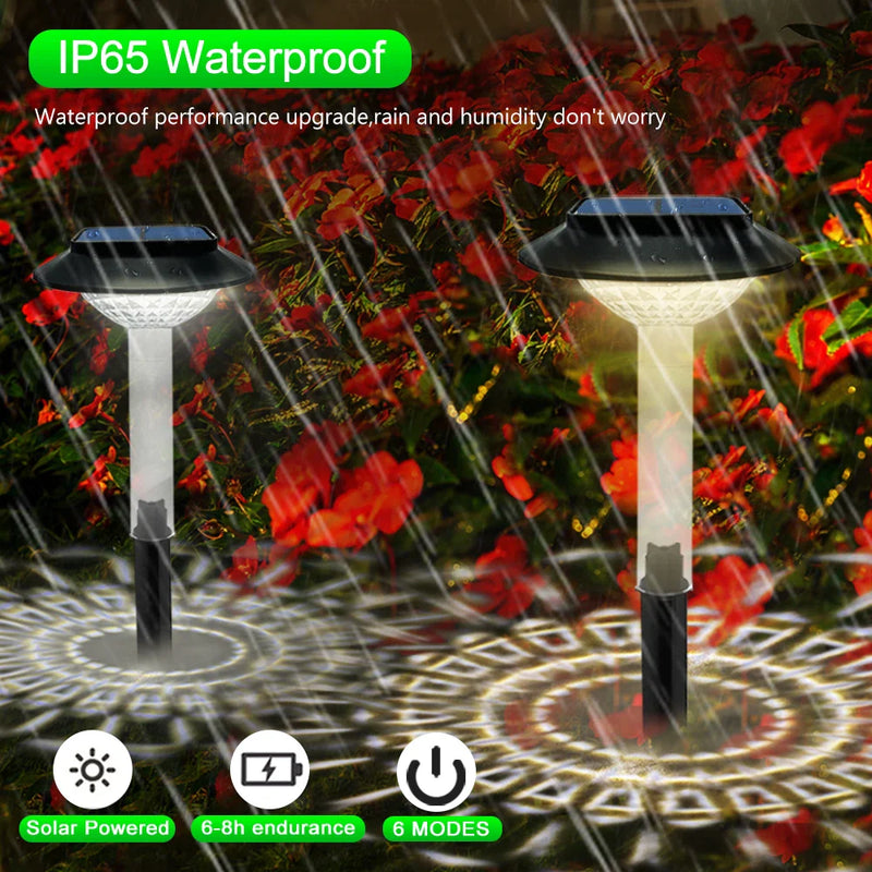 Afralia™ Solar Pathway Lights: RGB Color Outdoor Landscape Lighting for Yard, Garden, Walkway