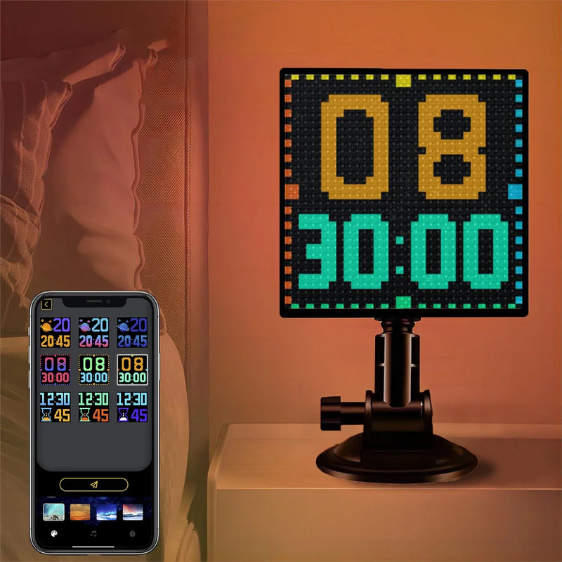 Afralia™ Smart LED Pixel Display Screen for Gaming Room Decoration & Car Rear Window Lighting