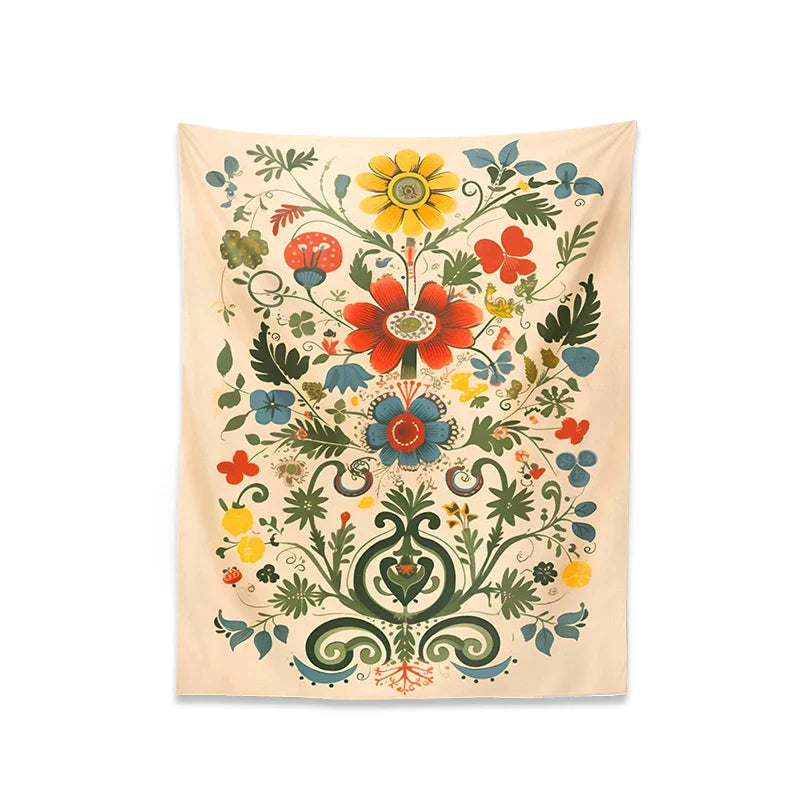 Afralia™ Floral Tapestry Wall Hanging: Celestial Flower Decor for Living Room & Bedroom