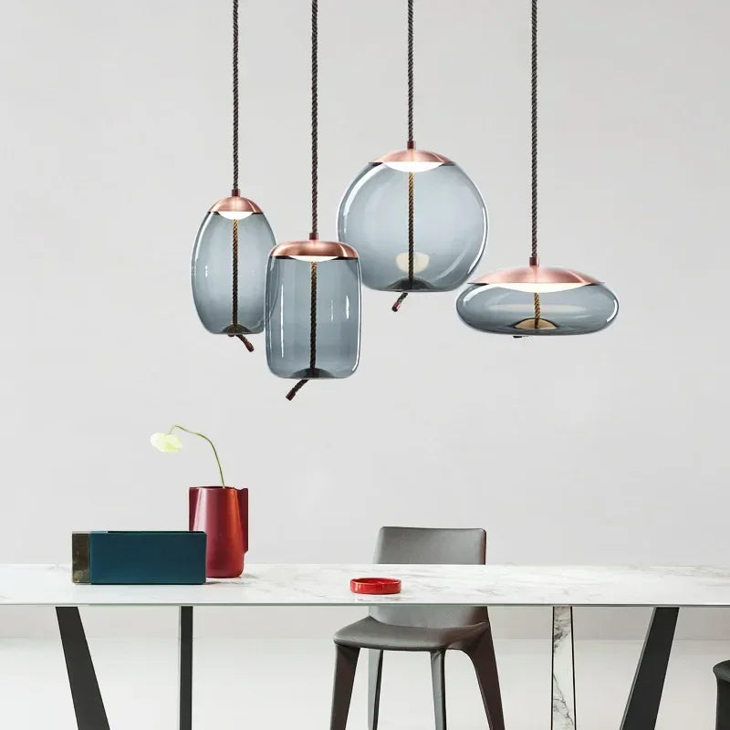 Afralia™ Nordic LED Chandeliers - Scandinavian Brokis Pendant Lights for Home Decor
