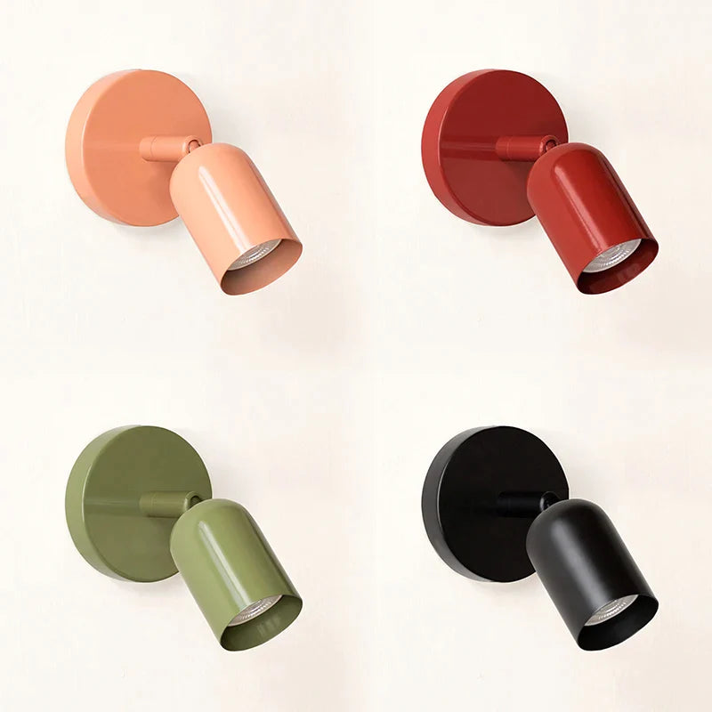 Afralia™ Nordic Minimalist Macaron LED Wall Lamp for Bedroom & Dining Room