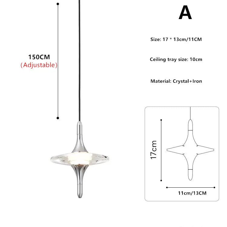 Afralia™ Crystal Small Chandelier Wall Lamp for Bedroom TV, Creative and Luxe Bedside Lighting