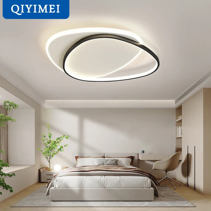 Afralia™ Modern LED Ceiling Lights: Bedroom Study Living Room Round Luminaria Lustres