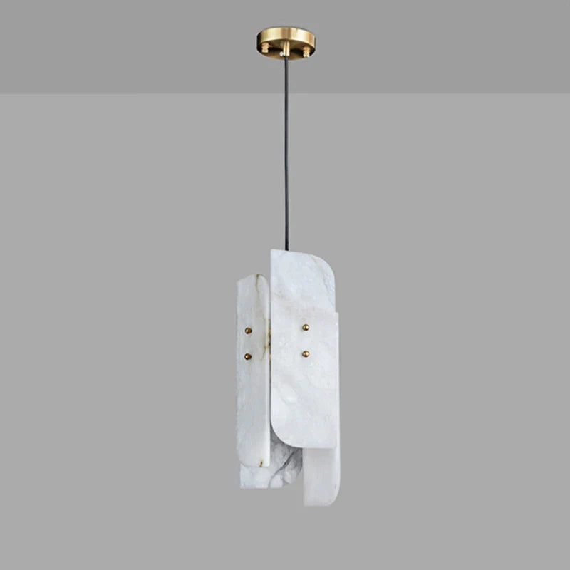 Afralia™ Marble Pendant Lights with Adjustable Copper Wire and E27 Bulb