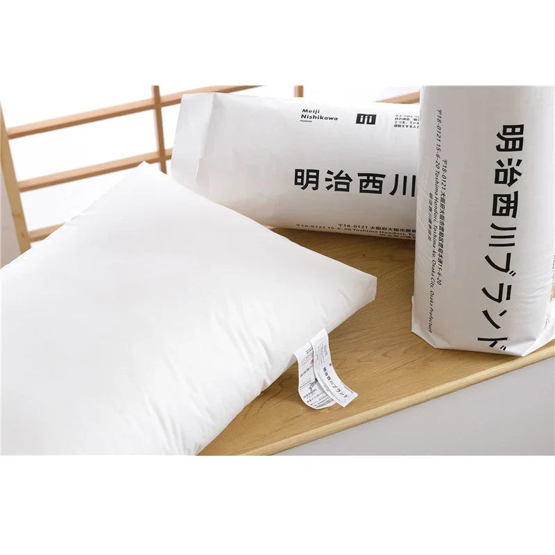 Afralia™ Cotton Rectangle Neck Pillow - Hotel Quality Solid Color for Home