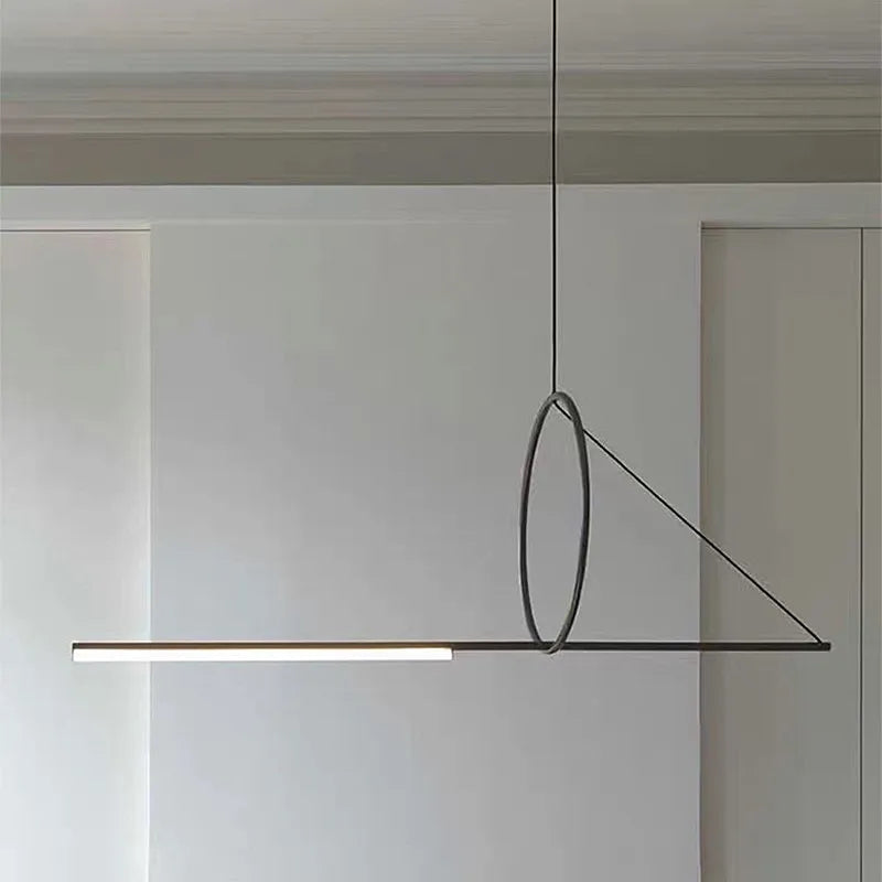 Afralia™ Geometric Chandelier: Modern Scandinavian Industrial Hanging Lamp Fixtures