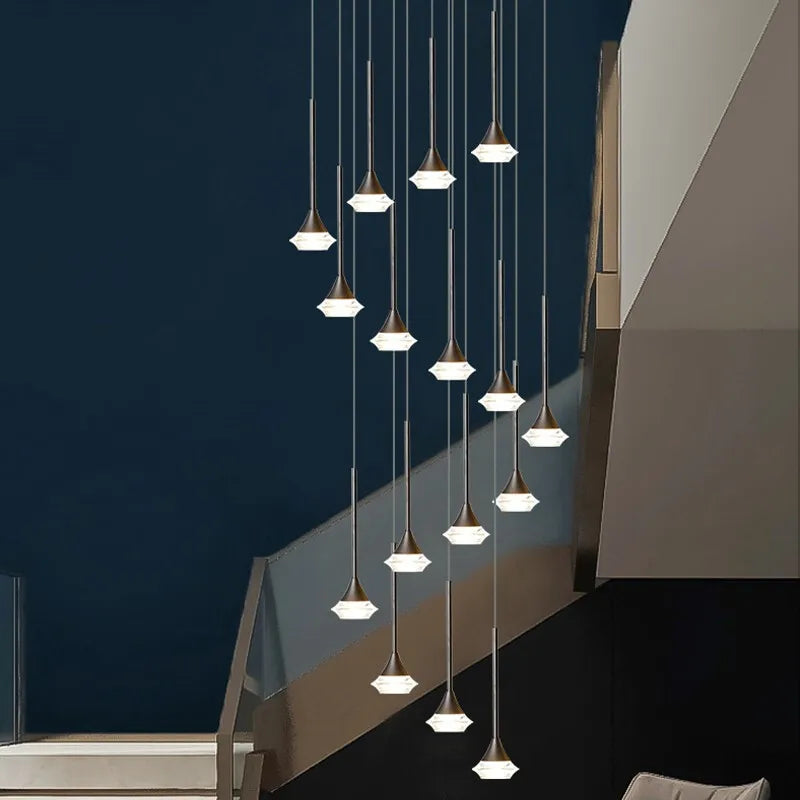 Afralia™ Deluxe Villa Chandelier for Living Room, Restaurant, Coffee Shop, Lobby, Exhibition Hall