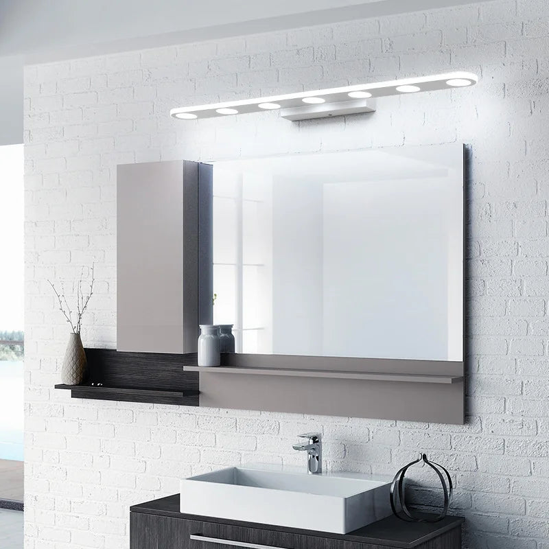 Afralia™ LED Bathroom Mirror Light Waterproof 40CM 58CM AC220V 110V SMD5630 Wall Lamp