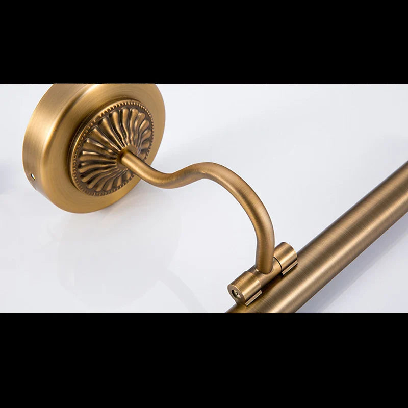 Afralia™ Red Bronze LED Bathroom Light 8W Gold Wall Lamp for Bedroom and Dressing Room