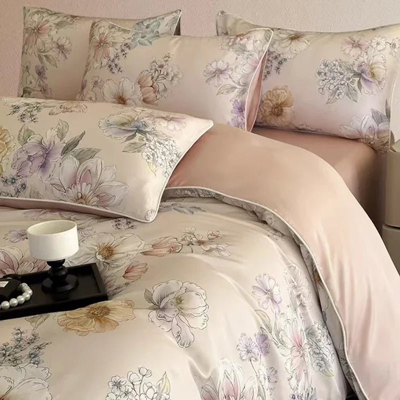 Afralia™ Summer Rayon Bedding Set: Cooling, Breathable, Skin-Friendly Comforter Set