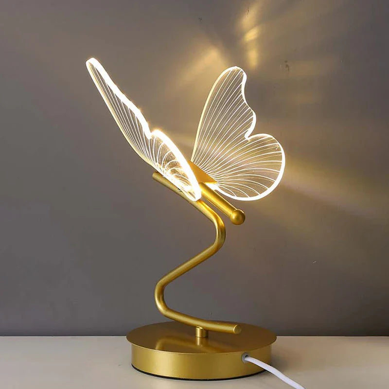 Afralia™ Butterfly LED Table Lamp for Indoor Home Decoration