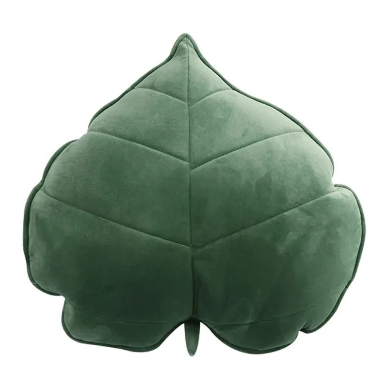 Afralia™ 3D Leaf Throw Pillow | Soft Plush Toy Cushion for Home Car Bedroom