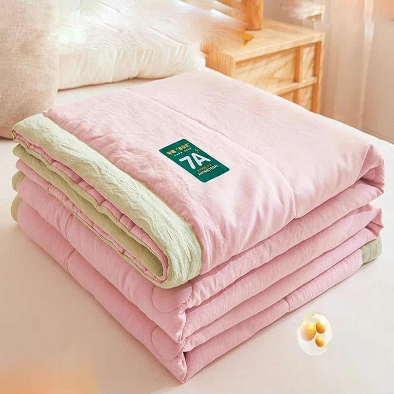 Afralia™ Summer Breeze Cotton Quilt for Queen/King Double Single Bed