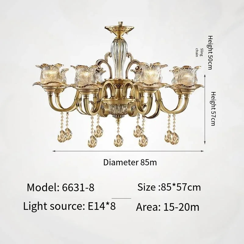 Afralia™ Crystal Chandelier: Elegant European Style for Living Room, Bedroom, and Dining Room