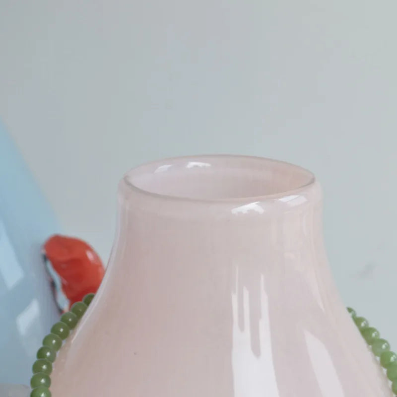 Afralia™ Glass Geometric Flower Vase Home Decor Art Bottle Floral Arrangement Accessory