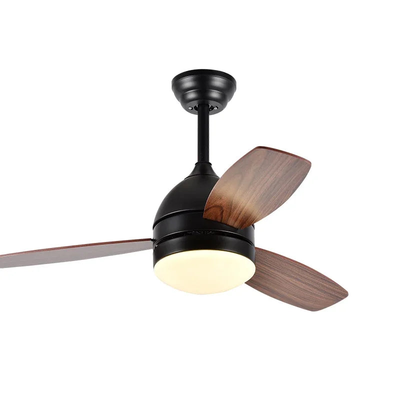 Afralia™ 42" Wood Blades Ceiling Fans Light with AC Motor, Remote Control