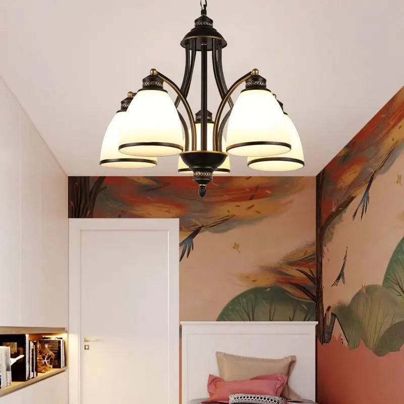 Afralia™ Retro Kitchen Pendant Chandelier Indoor Lighting for Living Room, Dining Room & Bedroom