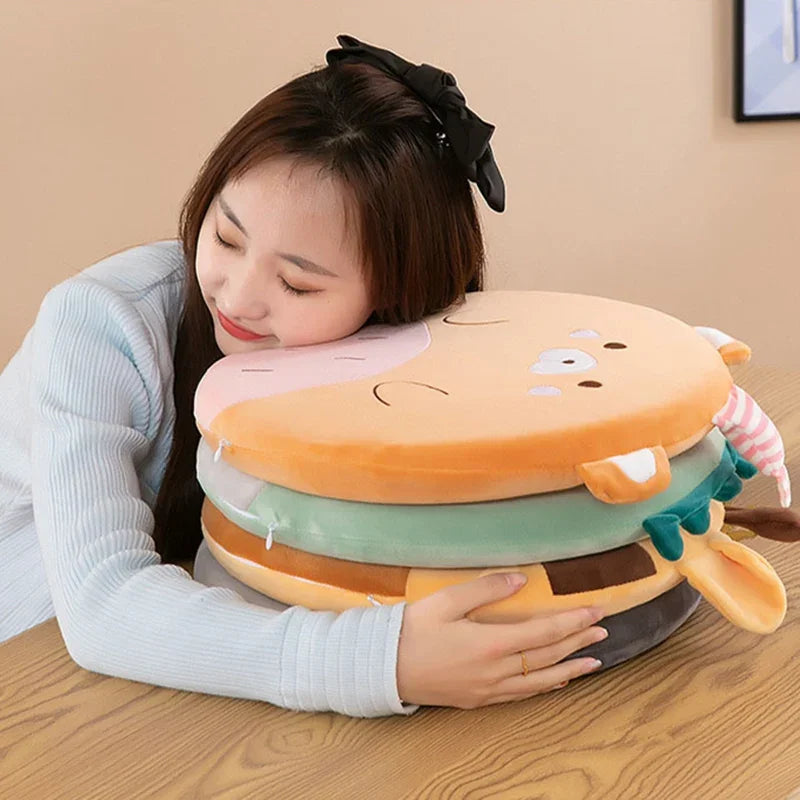 Afralia™ Animal Print Round Office Chair Cushion with Memory Foam & Velvet Cover