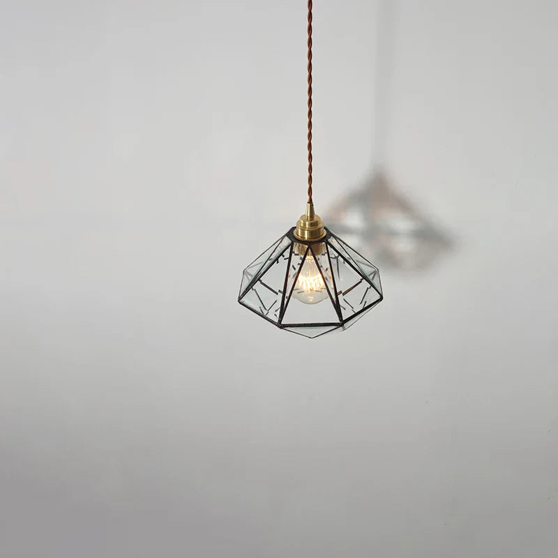 Afralia™ Glass LED Pendant Lamp: Handmade Japanese Style Adjustable Hanging Light Fixtures