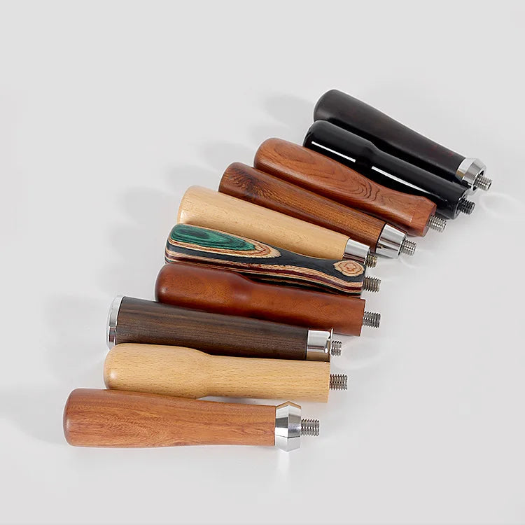 Afralia™ Wooden Handle M10 Filter Holder Espresso Barista Tool